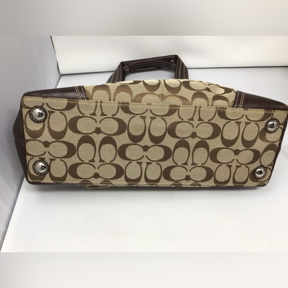 Coach satchel shoulder bag handbag cloth - Picture 4 of 9